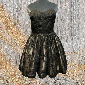 Vintage Jessica McClintock for Gunne Sax cocktail evening party mini dress